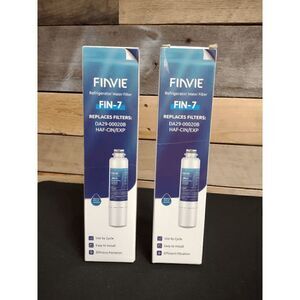 BRAND NEW Set of 2 Finvie Fin-7 Refrigerator Water Filter